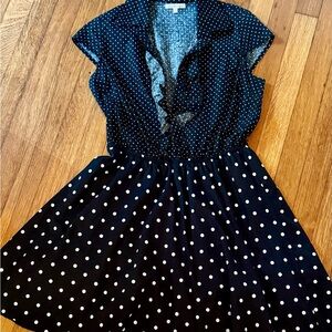 Charlotte Russe Black and White Polka Dot Mini Dress